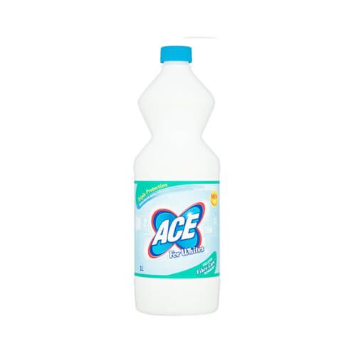 Case of 6 x Ace For Whites Laundry Bleach 1 Litre