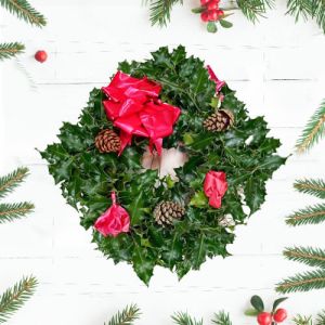 Christmas Holly Wreath