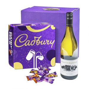 Cadbury Valentines "I Love You" Edition Dairy Milk Chunk Tin & White Wine Set