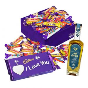 Cadbury Valentines "I Love You" Edition Chocolate & "Yorkshire Rum" Bonanza Set