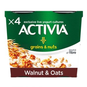Activia Grains & Nuts Walnut & Oats Yogurts