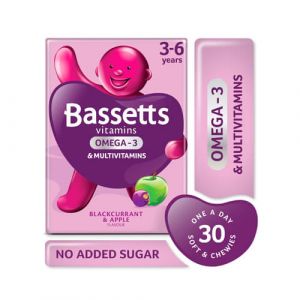 Bassetts 3-6 Years Multivitamin & Omega 3 Blackcurrant & Apple Chewies