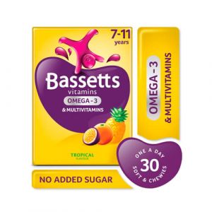 Bassetts 7-11 Years Multivitamins with Omega 3 Tropical Chewies