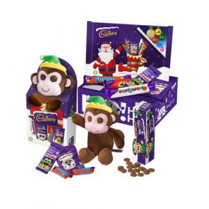 Cadburys Christmas Buttons Monkey Toy Hamper