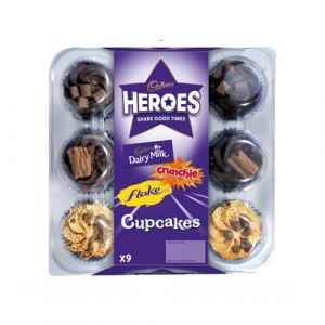 Cadbury Heroes Cupcakes
