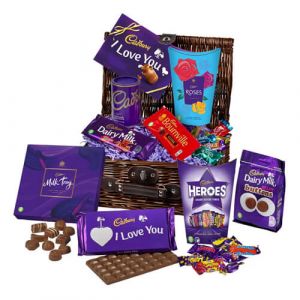 Cadbury Valentine's Chocolate Basket