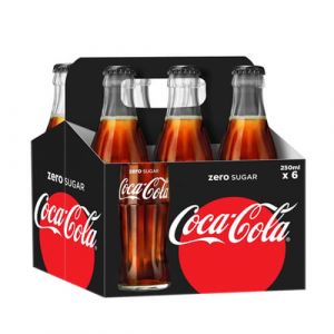 Coca Cola Coke Zero Glass Bottles (Sugar Free)