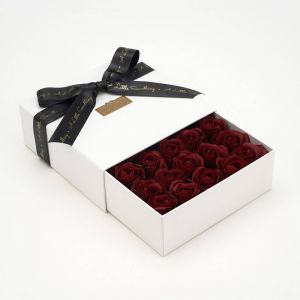 Dark Red 25 Luxury Soap Roses