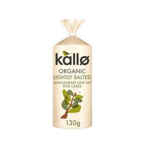 Kallo Organic Lightly Salted Wholegrain Rice Cakes (Low Fat)