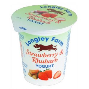 Longley Farm Strawberry & Rhubarb Yogurt (Discontinued)