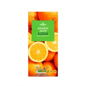 Morrisons Orange Juice with Bits from Concentrate Carton