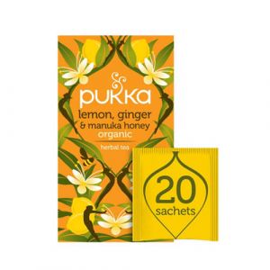 Pukka Lemon Ginger & Manuka Organic Herbal Tea