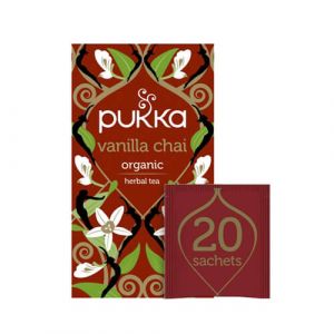 Pukka Vanilla Chai, Organic Cinnamon & Cardamom Herbal Tea