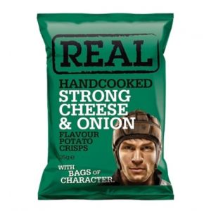 Real Handcooked Cheese & Onion Crisps