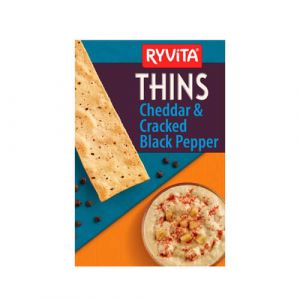 Ryvita Thins Cheddar & Black Pepper Thins