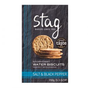 Stag Bakery - Sea Salt & Black Pepper Water Biscuits 