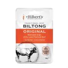 Mr Filberts Traditional Beef Biltong Original Marinated Strips of Dry Cured Beef (Gluten Free)