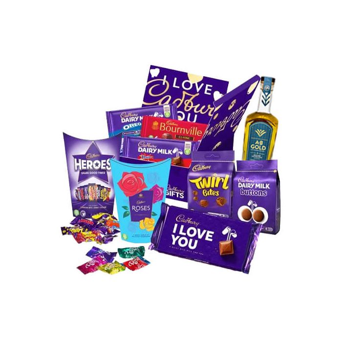 Cadbury Valentines "I Love You" Edition Chocolate, "Yorkshire Rum" and Mug Set