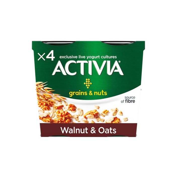 Activia Grains & Nuts Walnut & Oats Yogurts