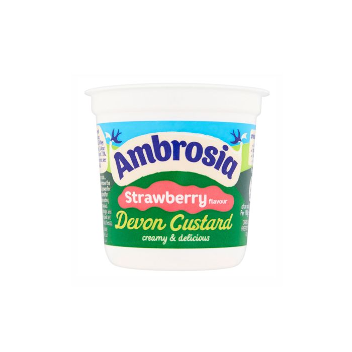 Ambrosia Strawberry Flavour Devon Custard