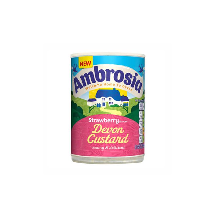 Ambrosia Strawberry Flavour Devon Custard