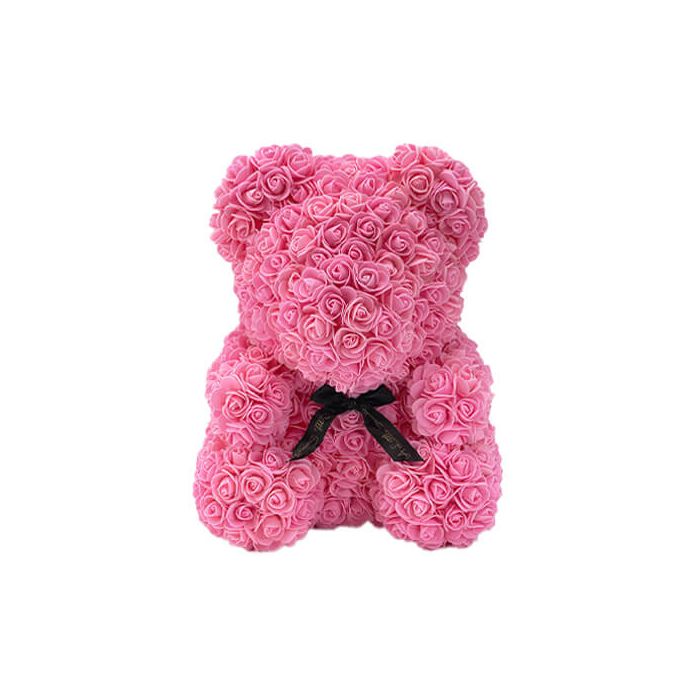 Baby Pink Rose Bear