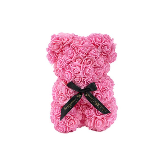 Baby Pink Rose Bear