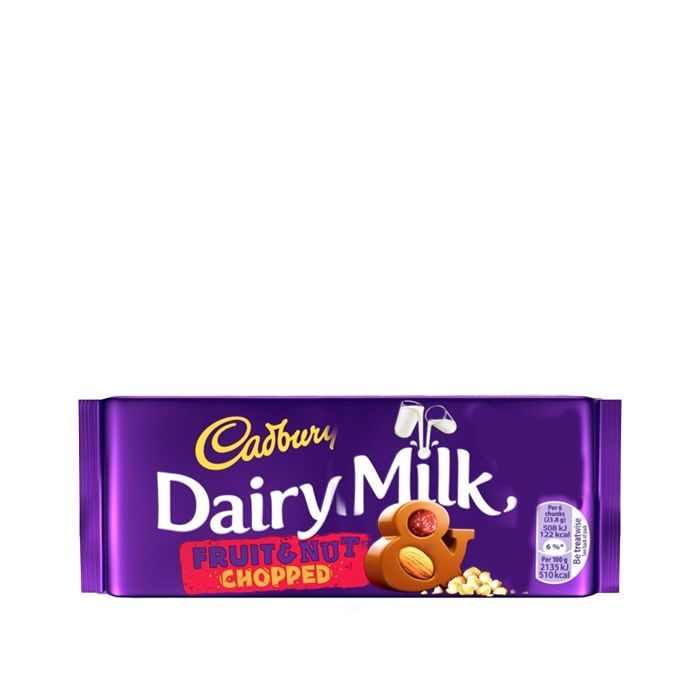 Cadbury Fruit and Nut Dairy Milk Chocolate Bar