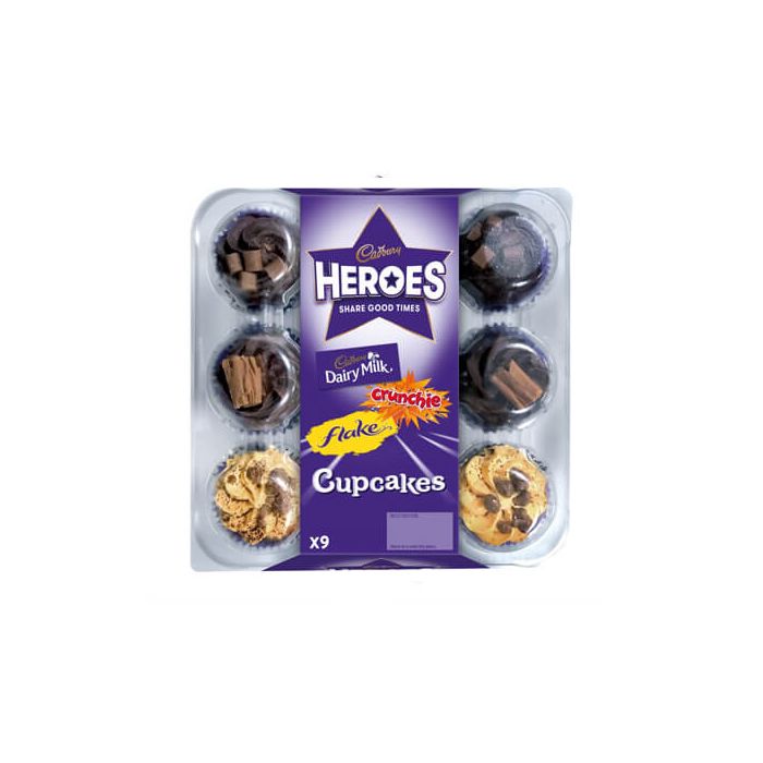 Cadbury Heroes Cupcakes