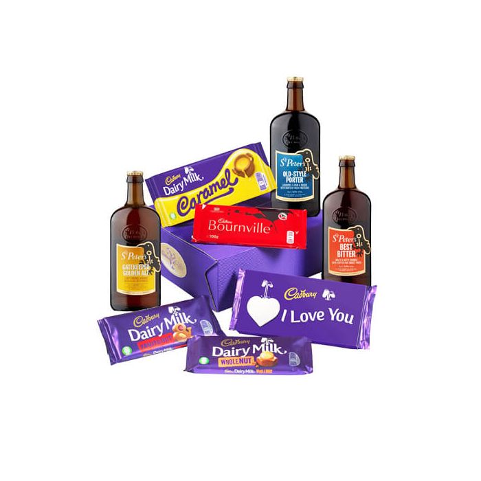 Cadbury Valentines "I Love You" Edition Bars & Beers Hamper