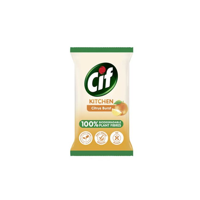 Cif Kitchen Citrus Burst Large Wipes