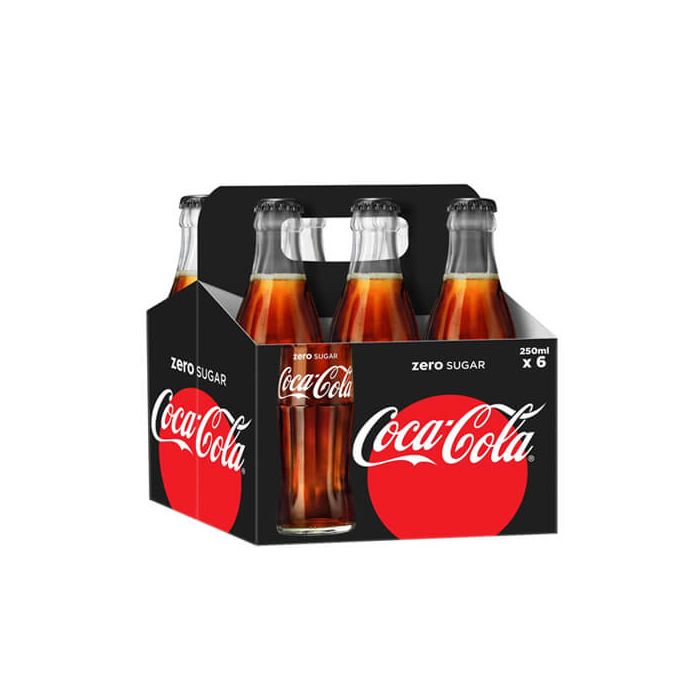 Coca Cola Coke Zero Glass Bottles (Sugar Free)