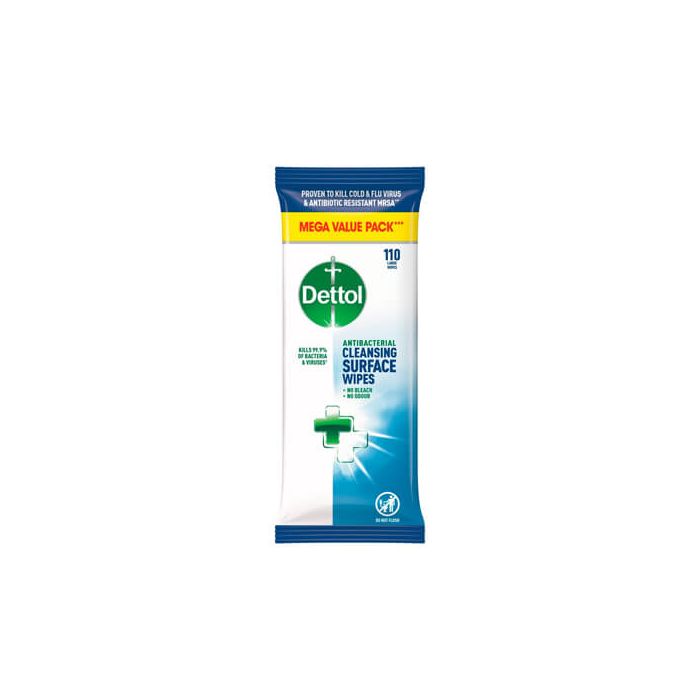 Dettol Anti-Bacterial Cleansing Surface Large Wipes