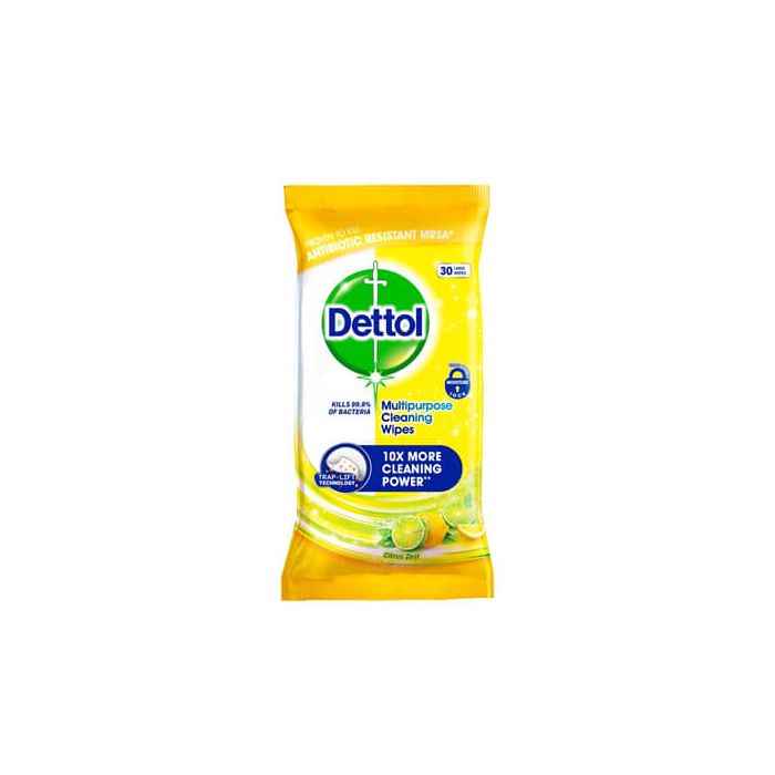 Dettol Multipurpose Citrus Zest Large Wipes