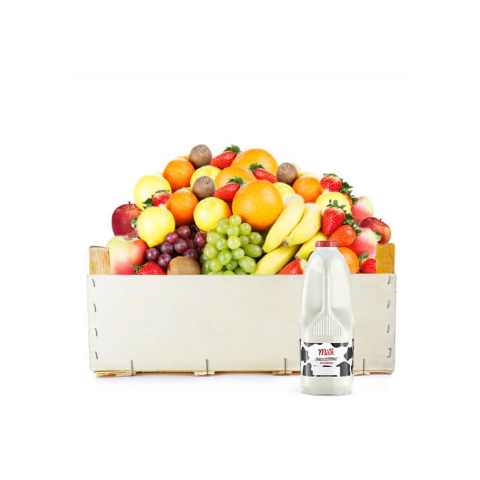 Fruit Office Box with Skimmed Milk