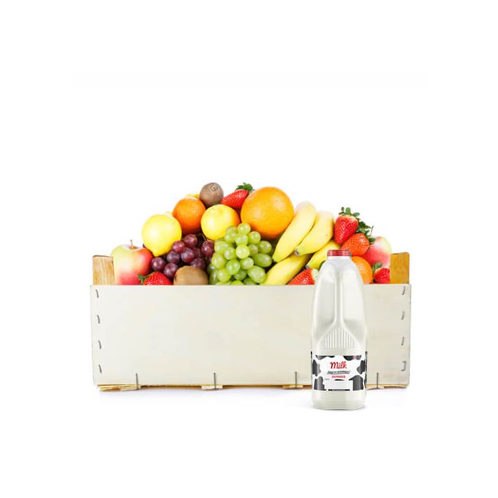 Fruit Office Box with Skimmed Milk