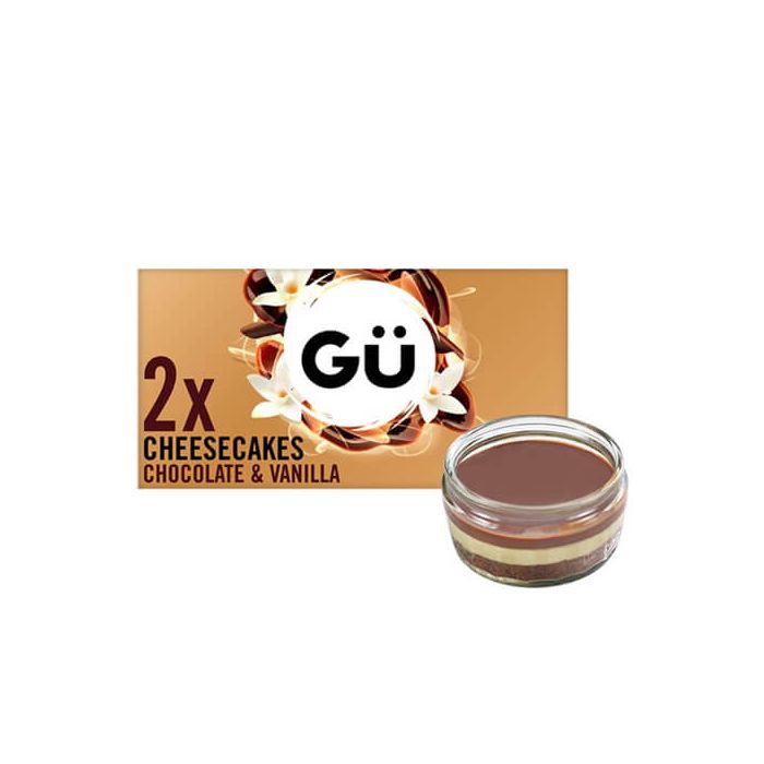 Gu Chocolate & Vanilla Cheesecakes