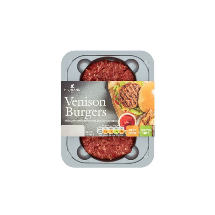 Highland Game Venison Burgers Quarter Pounders