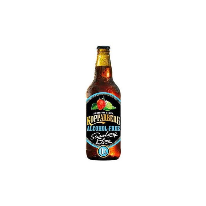 Kopparberg Strawberry & Lime Cider (Alcohol Free) Bottle