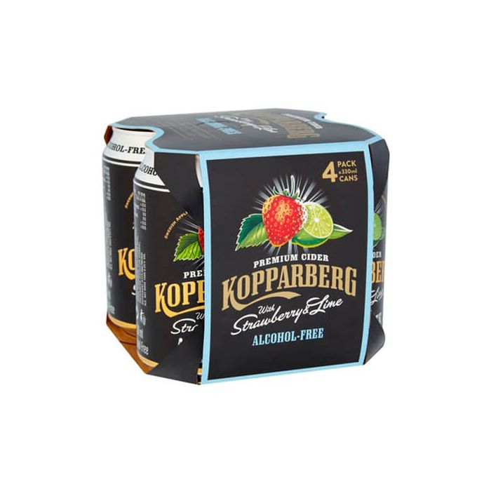 Kopparberg Strawberry & Lime Cider (Alcohol Free) Cans