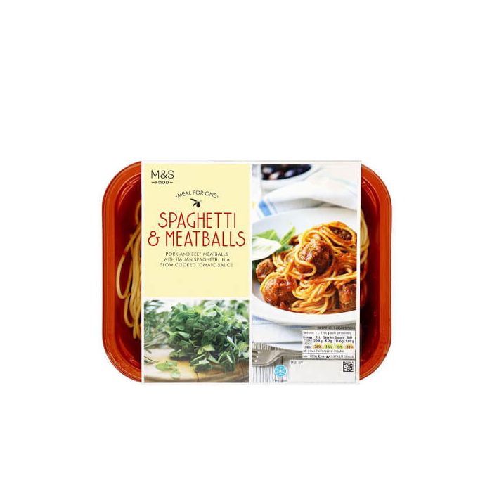 M&S Spaghetti & Meatballs in a Tomato Sauce