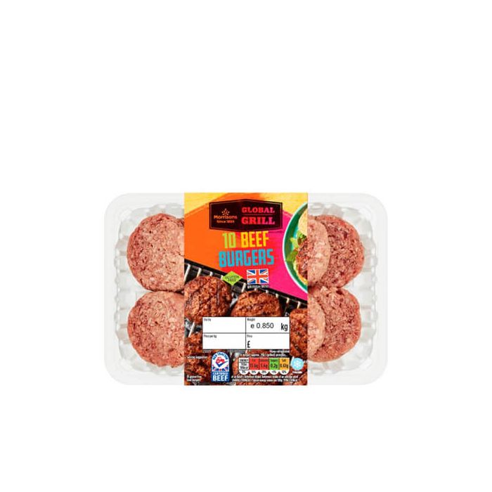 Morrisons British Beef Burgers