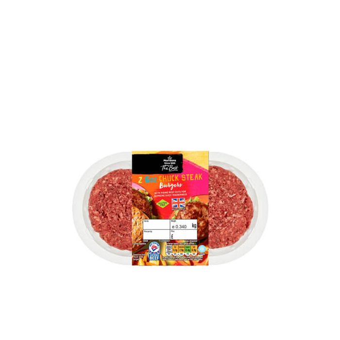 Morrisons The Best British Chuck Steak Burgers