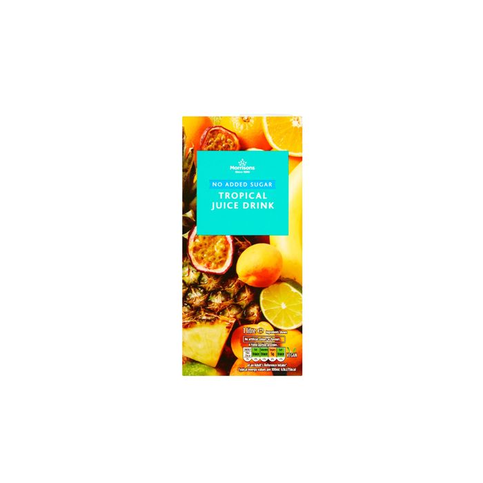 Morrisons Tropical Juice Drink (No Added Sugar) Carton