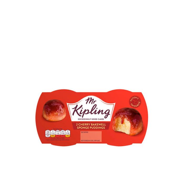 Mr Kipling Cherry Bakewell Sponge Puddings