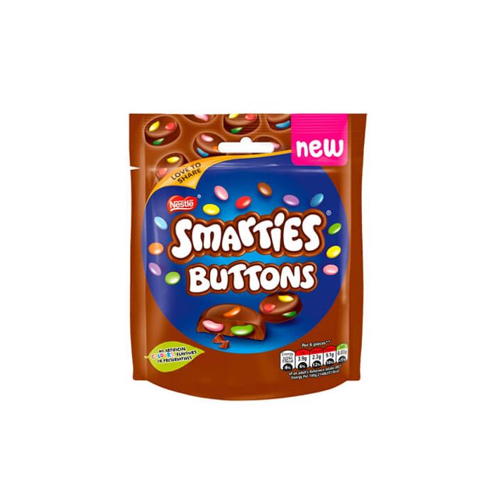 Nestle Smarties Milk Chocolate Buttons