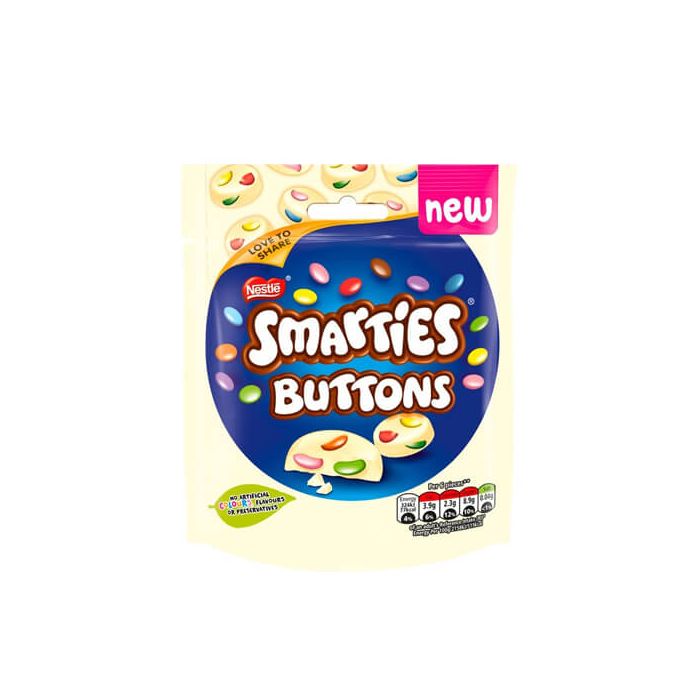 Nestle Smarties White Chocolate Buttons