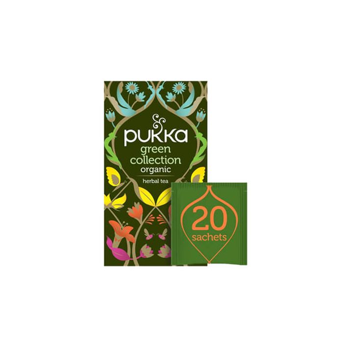 Pukka Green Collection Selection of 5 Organic Green Herbal Tea