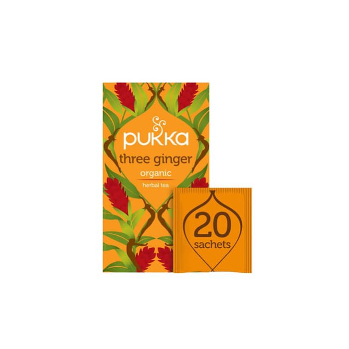 Pukka Three Ginger, Organic with Galangal Turmeric Herbal Tea