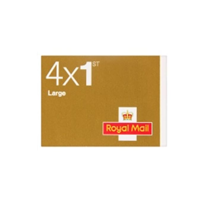 Royal Mail 1st Class Stamps (Large) (4 Pack)